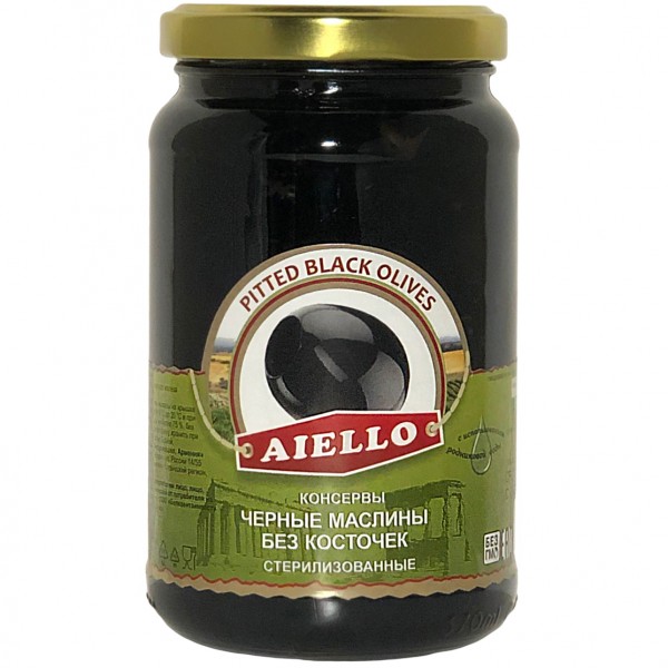 Pitted black olives