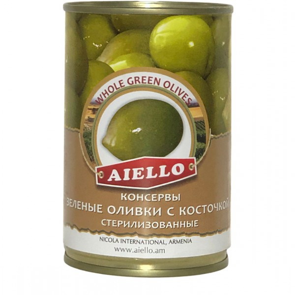 Green olives with pit