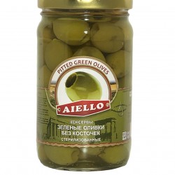 Green olives, pitted